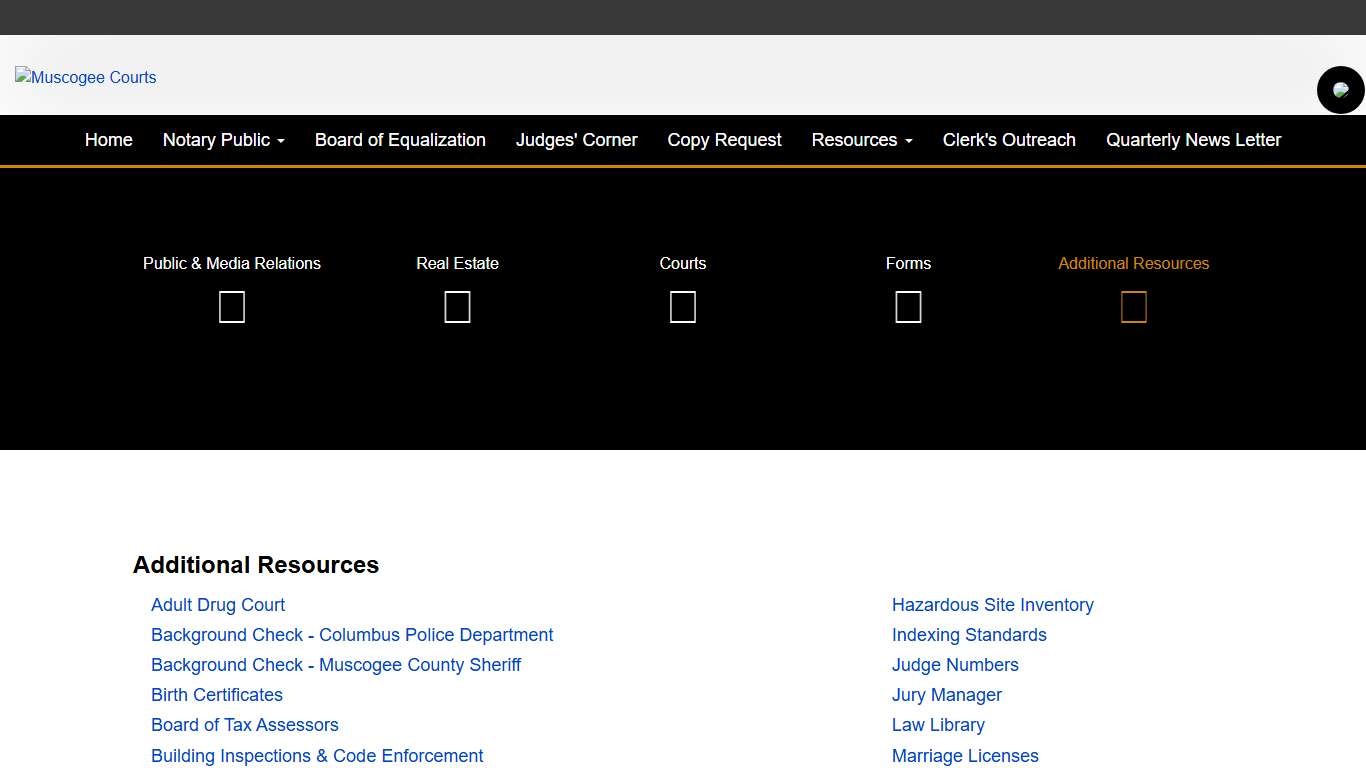 Muscogee County Clerk of Superior Court | Additional Resources
